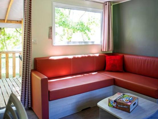 Mobile home Confort 29m² (2 bedrooms) + Half-covered terrace 6m²