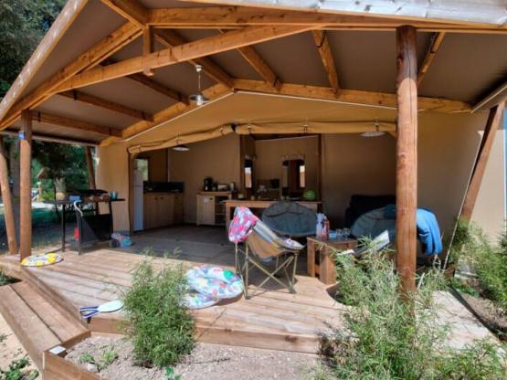 Hütte Cotton Komfort 35m² - 3 zimmer - terrasse 11m² + TV