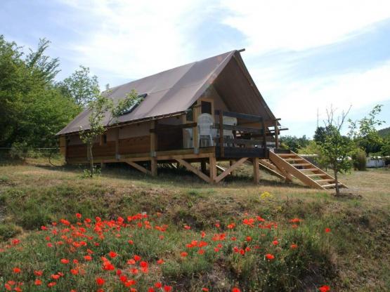 Wooden cabin Trappeur 24m² CONFORT 2 bedrooms + air-conditionning