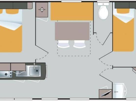 Mobile-home 2 bedrooms Riviera