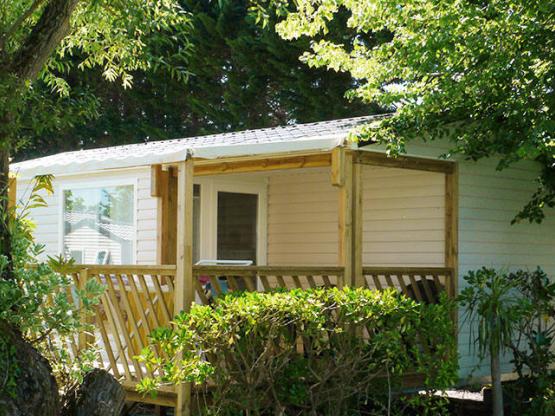 Mobilheim Confort - 2 Schlafzimmer  - überdachte Terrasse