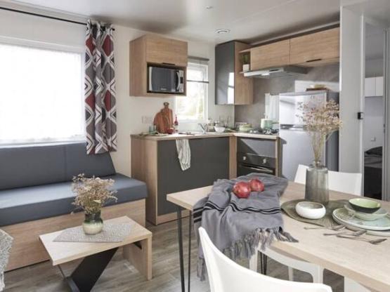 Mobile-home Confort - 3 bedrooms - Clim -  TV - 33m²