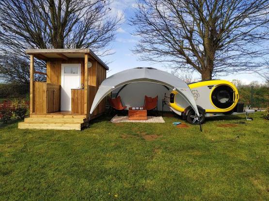 Pitch Luxe with 10A electrical connection and individual sanitary facilities