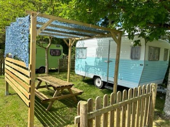 Vintage Cotton Candy Caravan