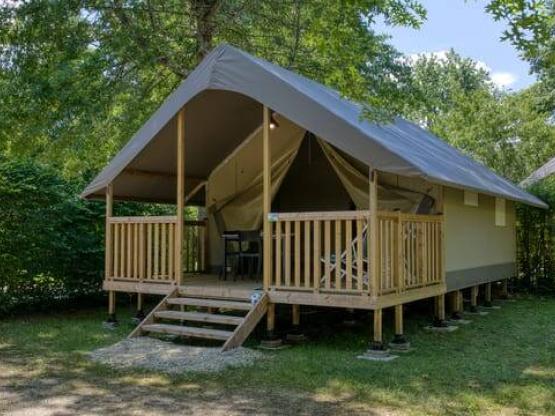 Lodge Wood 23m² - 2 Zimmer - überdachte Terrasse 12m²