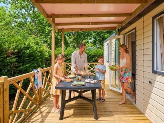 Mobil-Home Modulo - 2 bedrooms with air conditioning and television