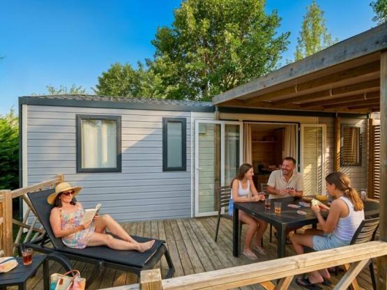 Mobil-Home Modulo - 3 bedrooms with air conditioning and television