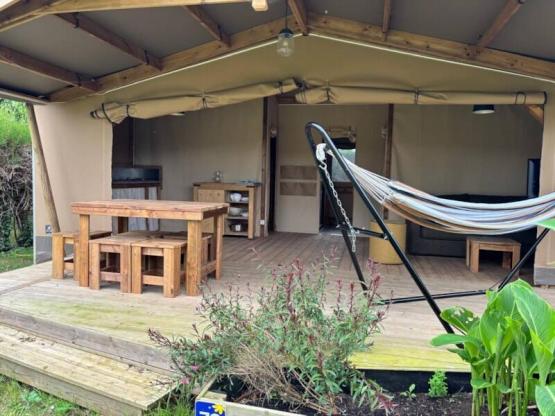 Ecolodge Cabin Cotton CONFORT 35sqm (3 bedrooms) - 11sqm sheltered terrace + TV