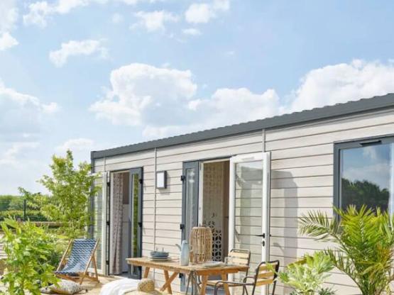 Mobil-home Grand Large Louisiane Premium 34 m² 3 chambres - terrasse couverte + TV + LV + P
