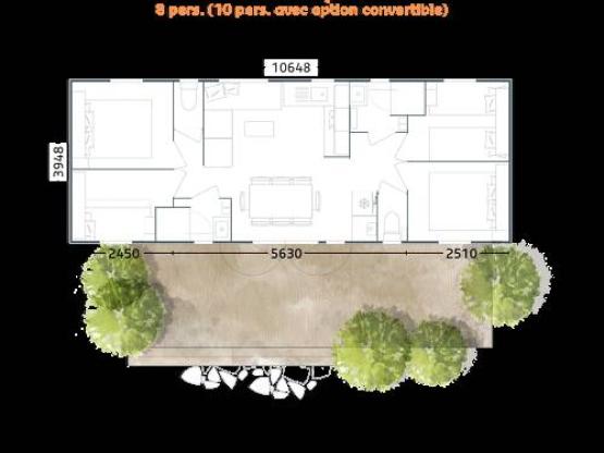 Mobile Home Toscane (4 bedrooms)