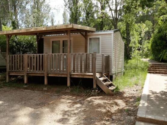 Mobilhome Confort 18m² with air-conditioning Half-covered terrace