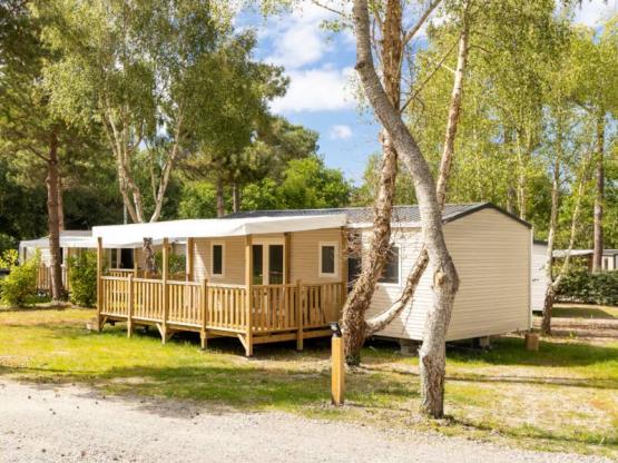 Mobile-home Confort 28m² (2 bedrooms) + terrace + TV