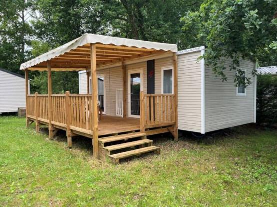 Air-conditioned mobile home with 2 bedrooms