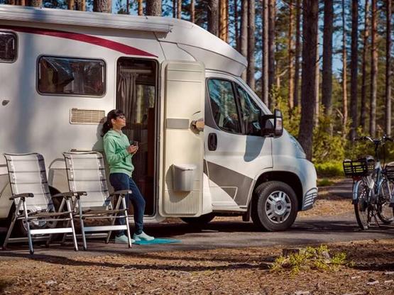 Pitch + motor home or or converted truck