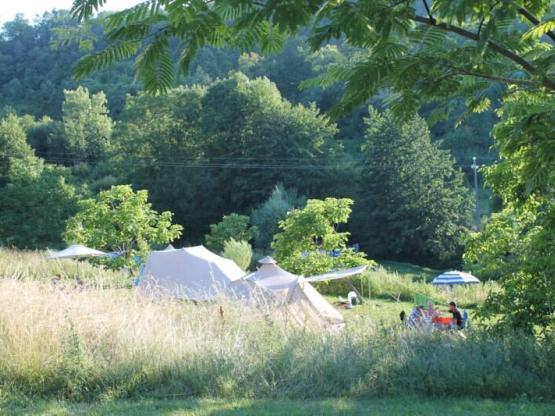 Pitches for small motorhomes and caravans (max. 6 m. incl. drawbar) and tents