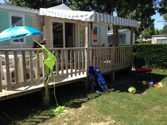 Mobile-home Tribu Grand Confort - 3 bedrooms - 2 bathrooms - Terrace covered by tarpaulin- Air co