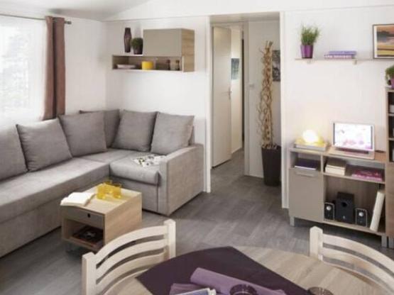 Mobilheim Privilège Grand Confort - 2 Schlafzimmer  - Terrasse mit Plane abgedeckt - Klimaanlage