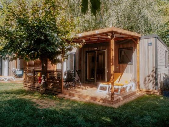 NEW// Mobile home Oasis Premium 35m² - 2 bedrooms + Covered terrace + LV + TV + Clim + Plancha