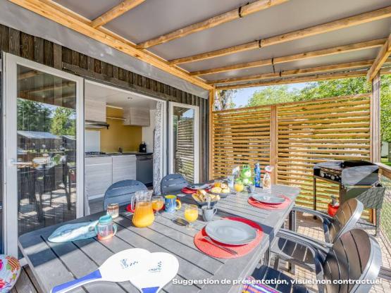 NEW // Homeflower Premium 29m²PMR (2ch) + terrasse + TV + LV + Clim + Draps + Serviettes