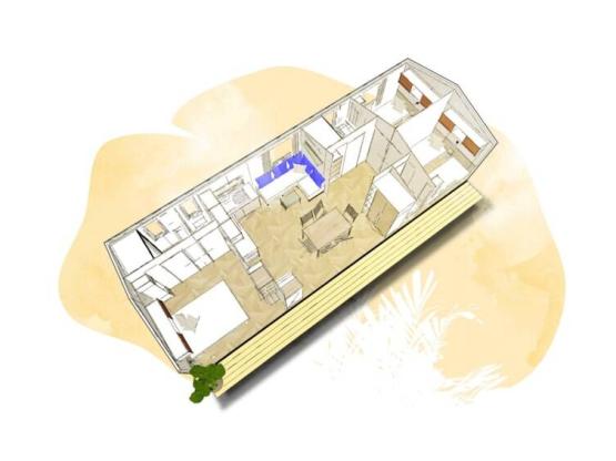 Mobil-Home Premium | 40 m² | Terrasse Bois Couverte