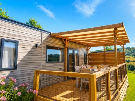 SERAC Mobile Home  Premium Lake View 36 m² - Air-Conditioned (3 bedrooms, sleeps 6)