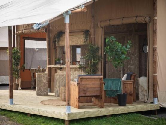 Glamping Lodge 34 m² - 22m² terrasse - 4/5 pers