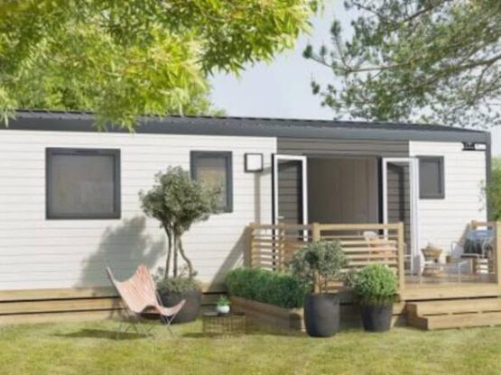 Mobil home - 32m² - 3 chambres + terrasse semi couverte 22 m²