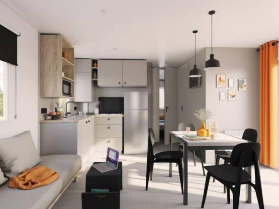 Mobil-home Premium - 4 chambres - 2 salles de bains 8 pers.