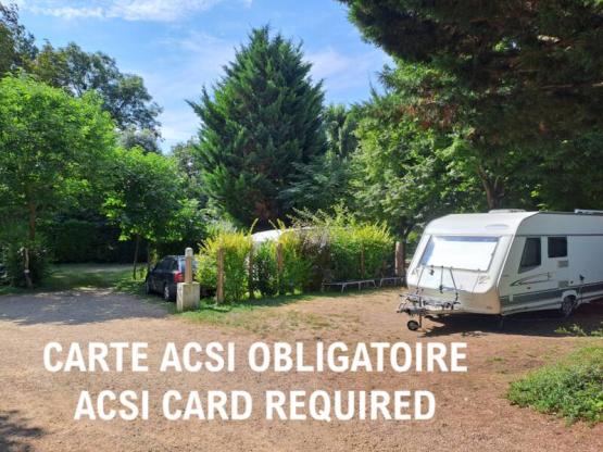 Emplacement ACSI 2pers. + Elec CARTE ACSI OBLIGATOIRE