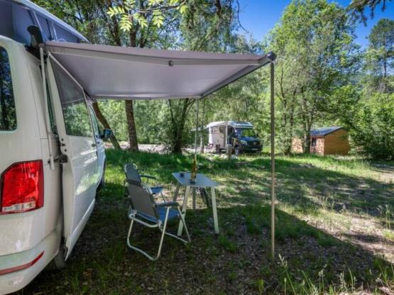 Package for 2 people + tent pitch + car/van (converted vehicle)