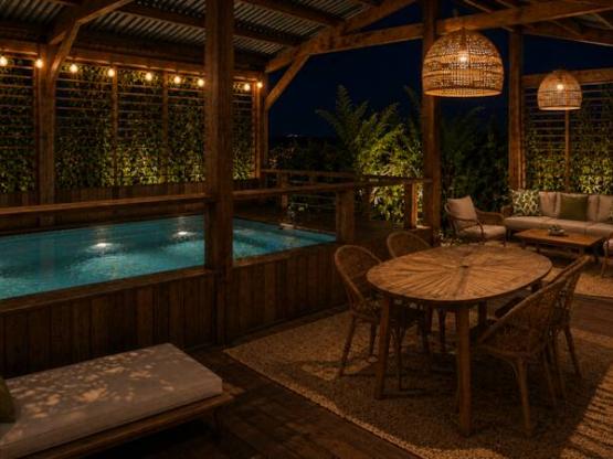Mobil-home Lagoon 3ch 2SDB | PREMIUM+ -40m²-Mini piscine-Clim-terrasse70m²-TV-LV-plancha-pack travel