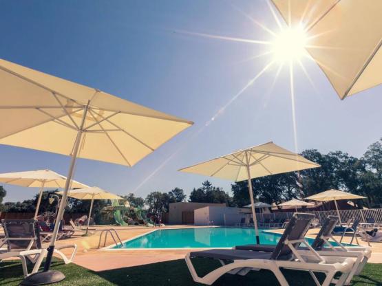 Mobile home Carmin Confort 31m² (3 bedrooms) + covered terrace + airconditioning + TV