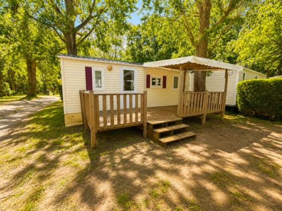 Mobile-home Fidji Standard 28m² 2 bedrooms - Half-covered terrace + TV