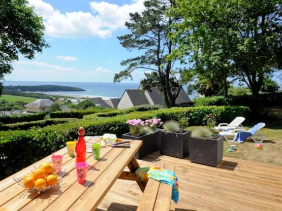 Mobil-home Privilège 3Ch - TV - 2 SDB - Terasse couverte - vue mer