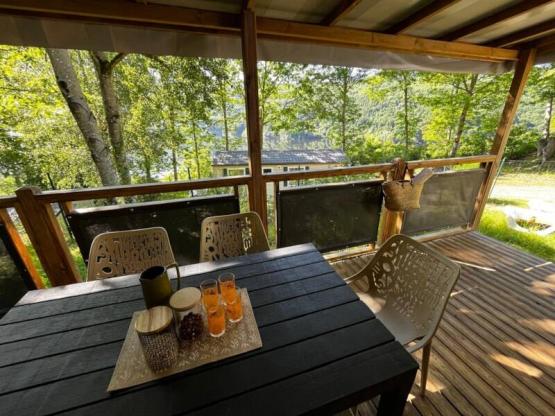 Mobil home Confort 29m² (3 bedrooms) + sheltered terrace 14m²