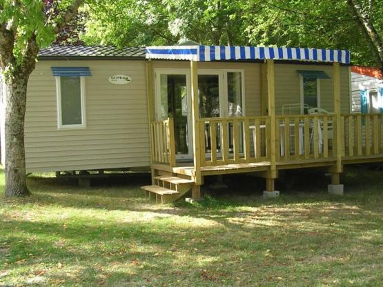 Mobilheim  CONFORT +  28M2, überdachte Terrasse