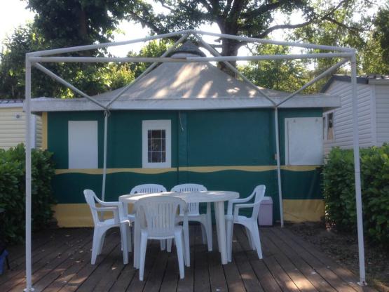 Canvas bungalow with private facilities 25 m²
