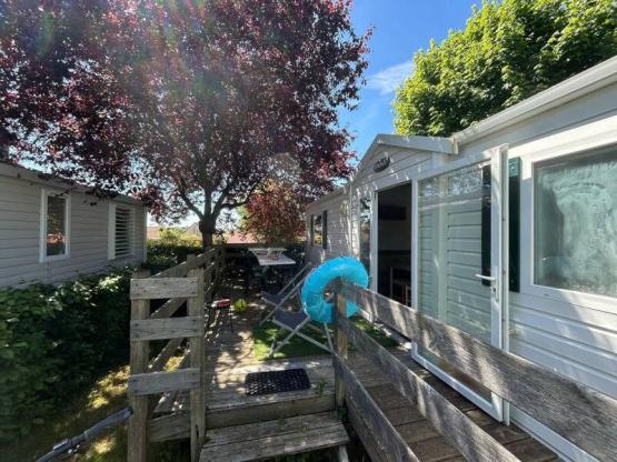 EQUILIBRE mobile home, wheelchair accessible. 2 bedrooms + TV + uncovered patio + 1 Wi-Fi