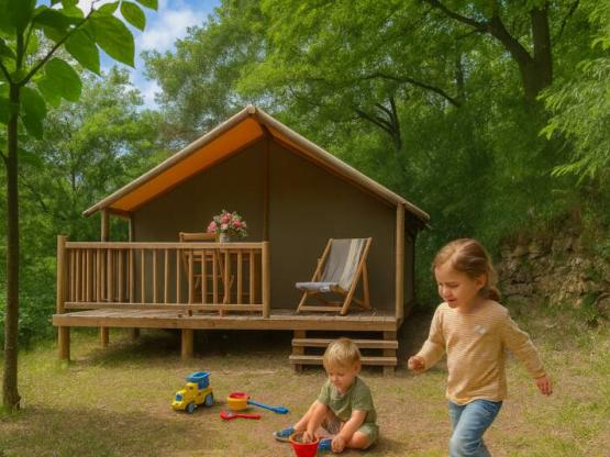 20 m² JUNGLE tent (2 bedrooms)