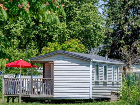 Mobil-Home Standard 27 m² 2 bedrooms - half-covered terrace inluded 7 m² + TV