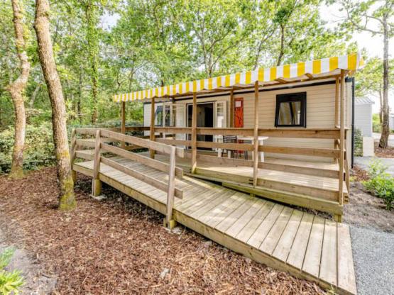 Mobil home 2 bedrooms - adapted to the people with reduced mobility