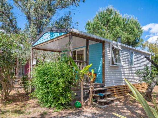 Mobile-Home PIN PARASOL Standard 30m² (2 bedrooms) - sheltered terrace 8 m²- TV