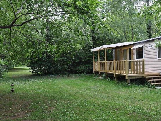 Mobilheim Le Platane (3 Schlafzimmer) - Am Fluss - Große Terrasse - TV