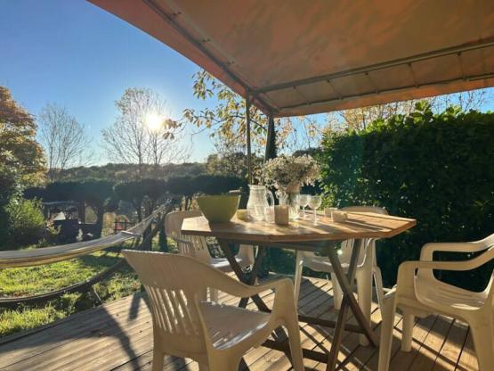 Lodge Insolite Nature Canada 2 bedrooms without sanitary facilities25 m2 + 15 m2 terrasse couverte