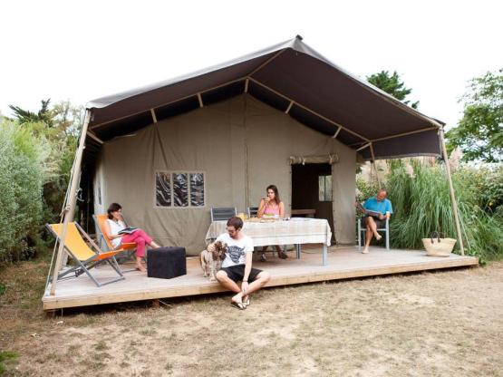 Zelt Lodge Safari 35m² - 2 Zimmer (ohne Sanitäranlagen)