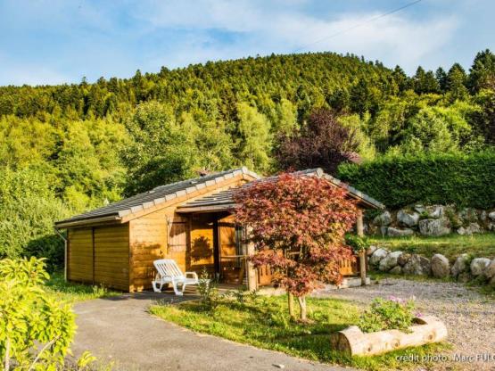 8.CHALET BOIS MONTAGNE 35m² met toegankelijk voor gehandicapten en terras *