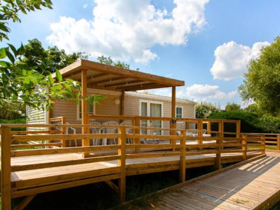 Mobile-home 32m² 2 bedrooms + terrace - adapted to the people with reduced mobility