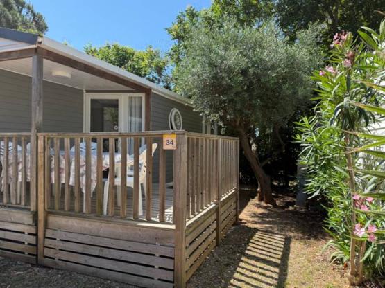 Mobil Home OLIVIER Confort 29m² (2 bedrooms) - terrace 9 m² - TV + air conditioning