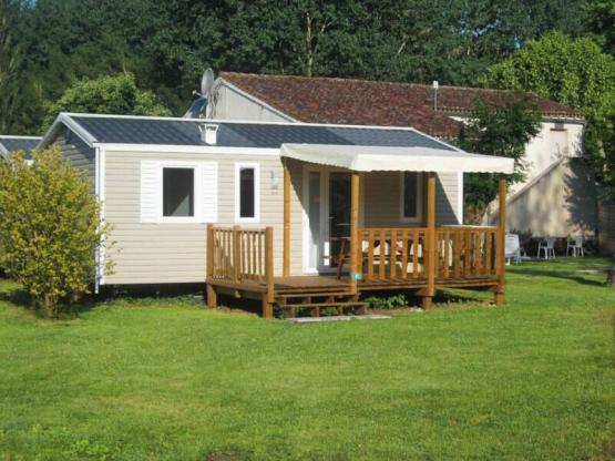 Mobile home Ibiza 27,5m² + semi-covered terrace - air conditioning optional