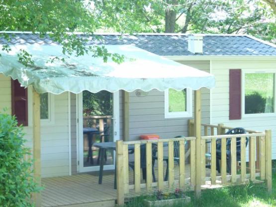 Mobil-home Trigano LUXE 31 m2  ( 3  zimmer  ) + halb überdachte Terrasse